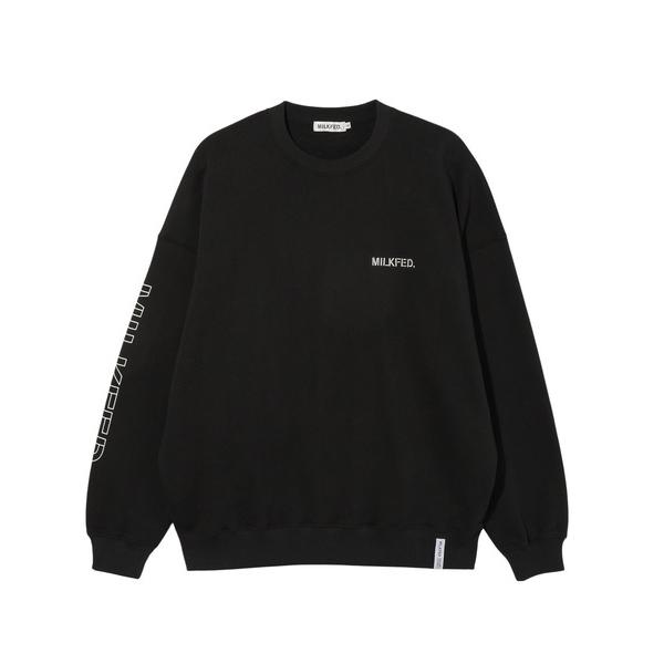 【新品】ミルクフェド バックロゴ入りスウェット トレーナー アッシュ L 一 番 安いファッション - 【新品】ミルクフェド バックロゴ入り