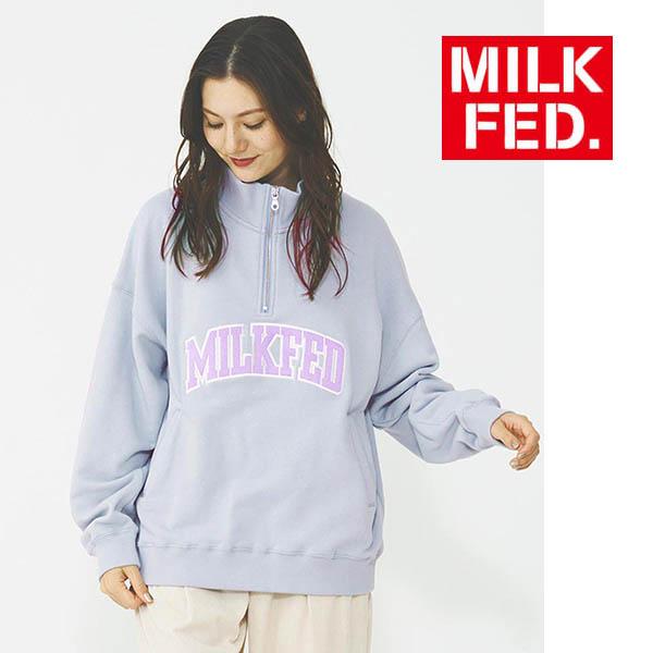 【milkfed. ハーフジップジャケット】 MILKFED】ハーフジップナイロンジャケット ベージュ S - メルカリ
