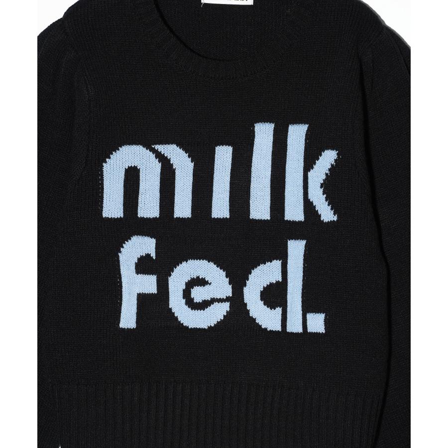 MILK FED.☆ニット MILKFED.（ミルクフェド） セーター ニット MILKFED LOGO KNIT TOP