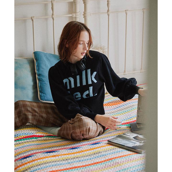 値下げ！ミルクフェド　ニット MILKFED.（ミルクフェド） セーター ニット MILKFED LOGO KNIT TOP