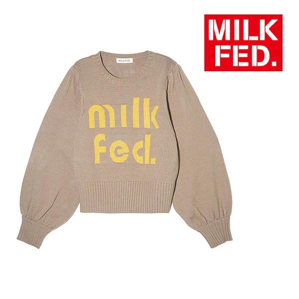 値下げ！ミルクフェド　ニット MILKFED.（ミルクフェド） セーター ニット MILKFED LOGO KNIT TOP