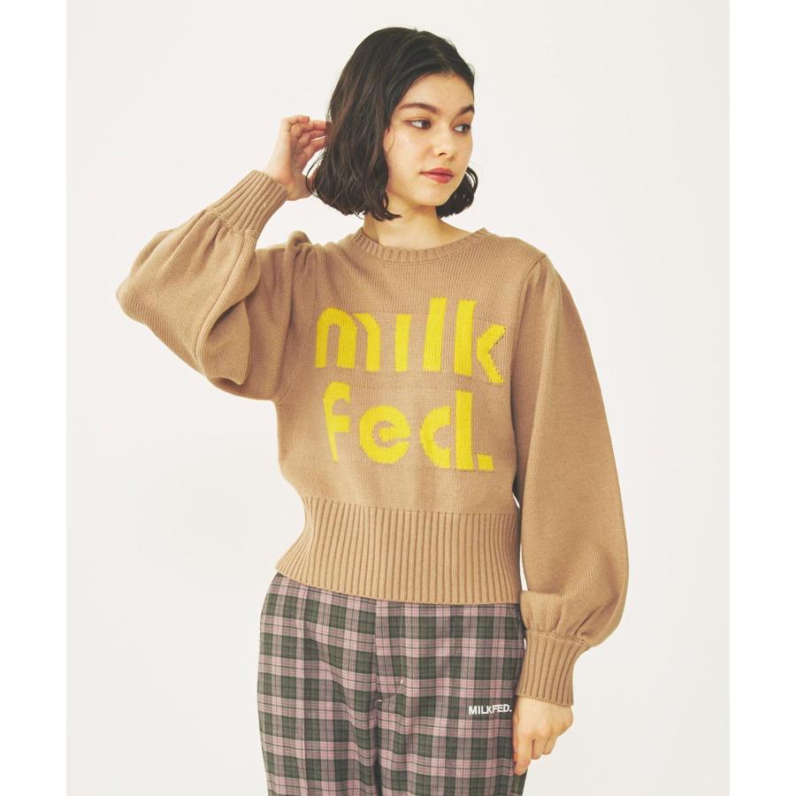 MILK FED.☆ニット MILKFED.（ミルクフェド） セーター ニット MILKFED LOGO KNIT TOP