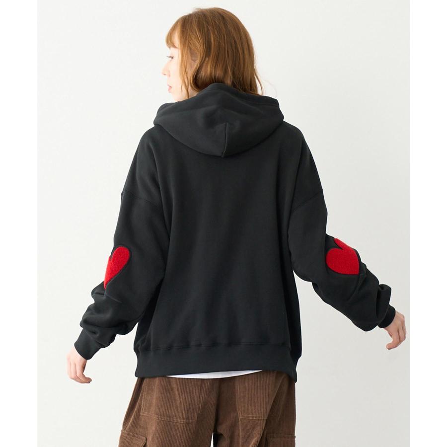 ミルクフェド ネオンハートパーカー フーディー MILKFED. ミルクフェド NEON HEART BIG SWEAT HOODIE ネオン