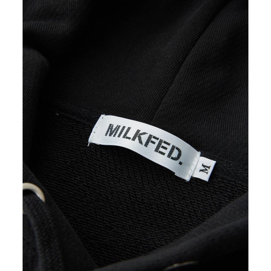 パーカー スウェット ミルクフェド MILKFED DONUTS SWEAT HOODIE レディース 黒 白 フーディ 秋服 冬服 MILKFED. パーカー スウェット ミルクフェド MILKFED DONUTS