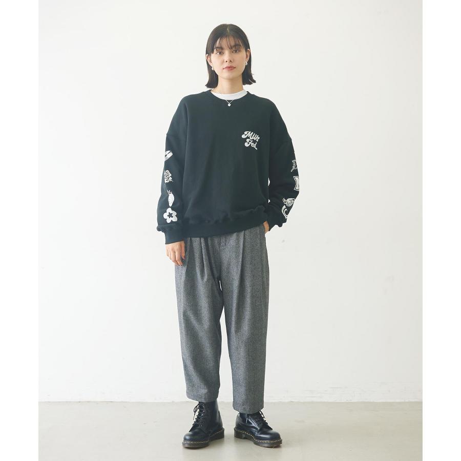 ミルクフェド　MILKFED スウェット　トレーナー　グレー　シンプル　フリー MILKFED. スウェット ミルクフェド MILKFED STENCIL LOGO BASIC