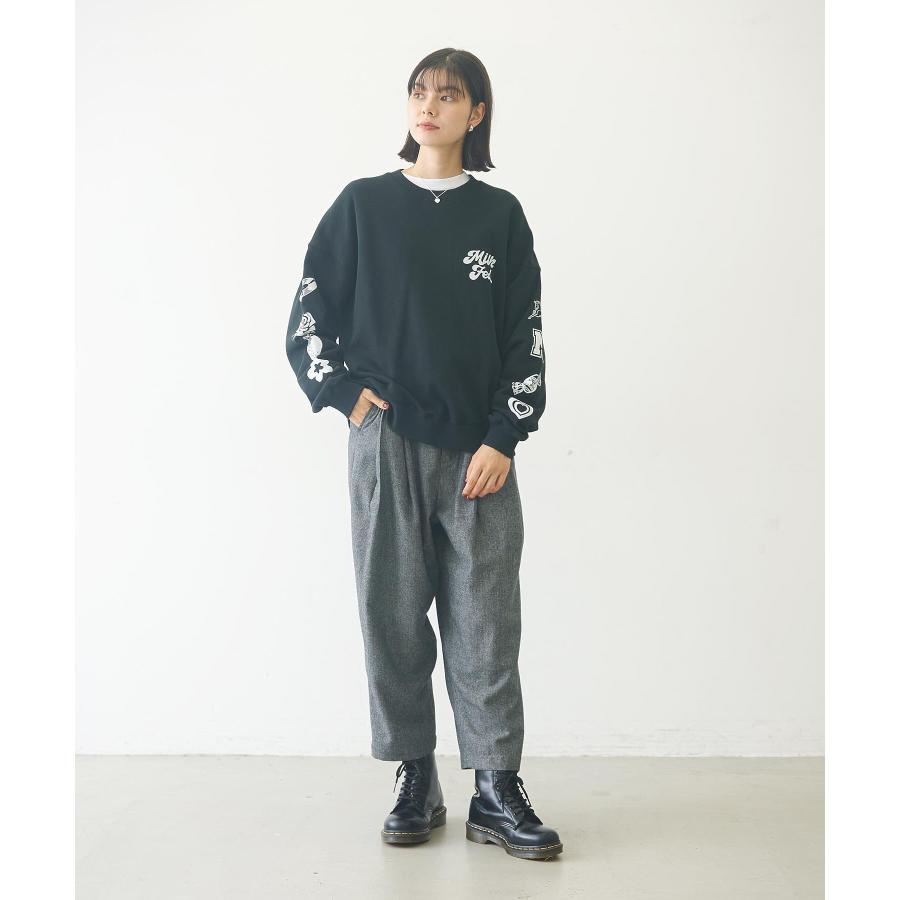 MILKFED. スウェット ミルクフェド MILKFED PRINTED SLEEVE SWEAT TOP