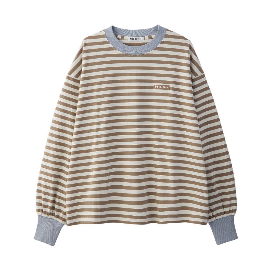 MILKFED.（ミルクフェド） tシャツ MILKFED BAR LOGO STRIPED TOP