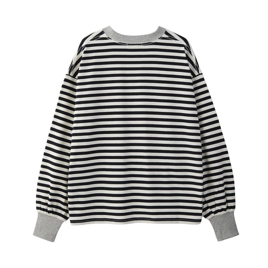 MILKFED.（ミルクフェド） tシャツ MILKFED BAR LOGO STRIPED TOP