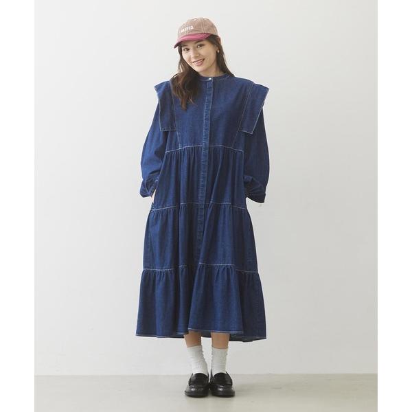 MILKFED.（ミルクフェド） ワンピース ドレス MILKFED DENIM TIERED