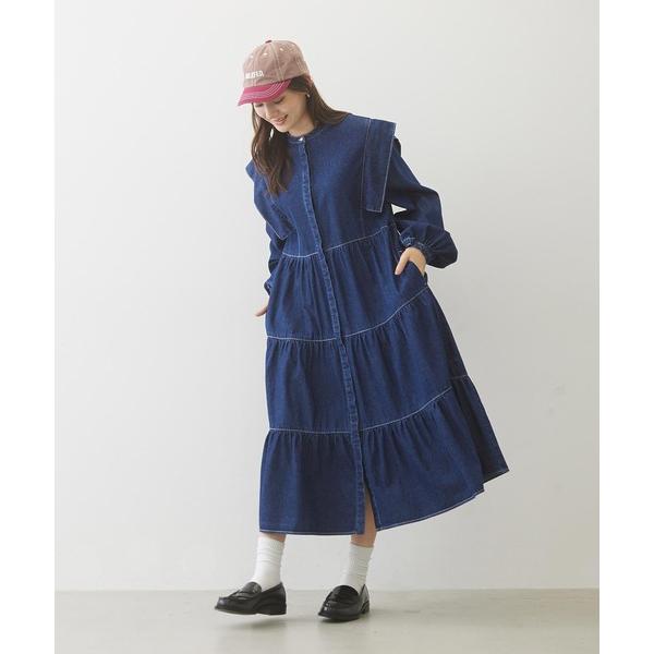 MILKFED.（ミルクフェド） ワンピース ドレス MILKFED DENIM TIERED