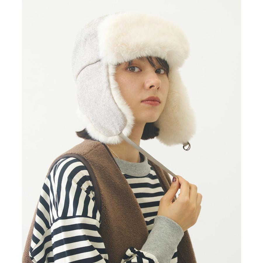 MILKFED.（ミルクフェド） 帽子 MILKFED FAUX FUR FLIGHT HAT フライト