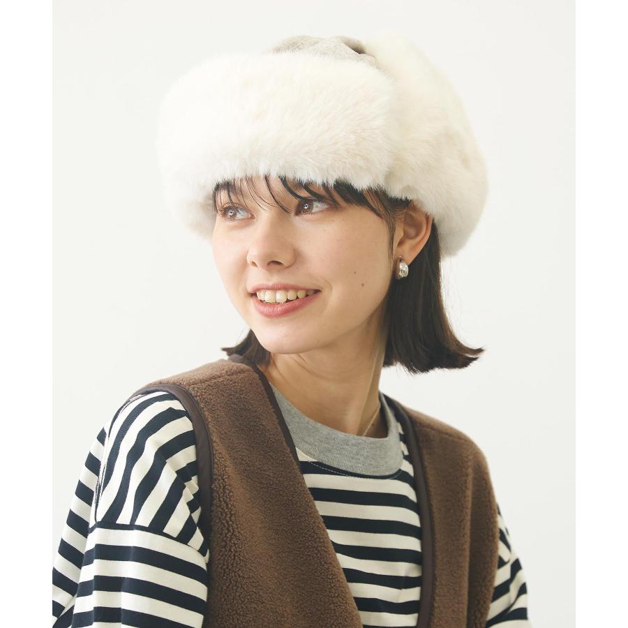 MILKFED.（ミルクフェド） 帽子 MILKFED FAUX FUR FLIGHT HAT フライト