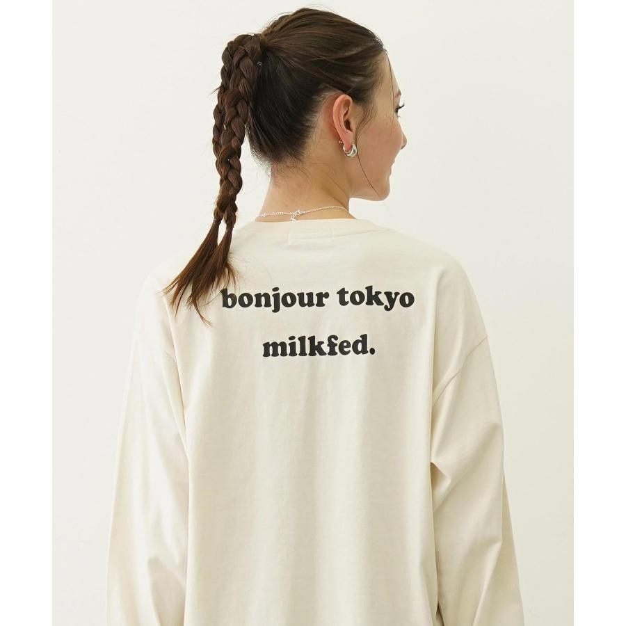 MILKFED.（ミルクフェド） tシャツ MILKFED OUI WIDE LS TEE