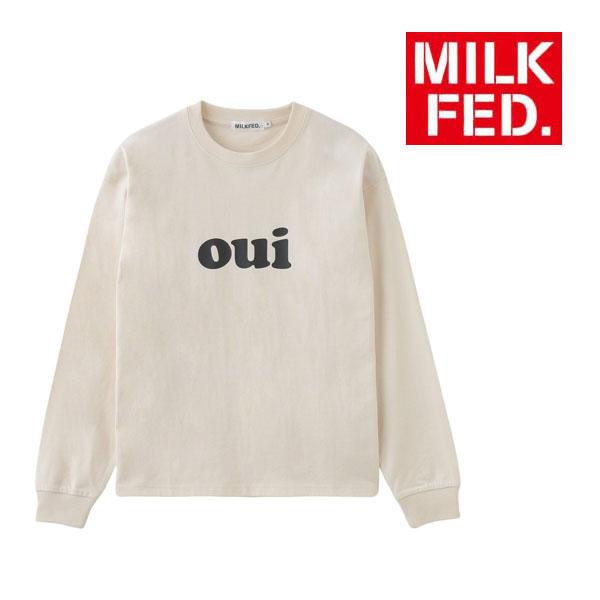 MILKFED.（ミルクフェド） tシャツ MILKFED OUI WIDE LS TEE