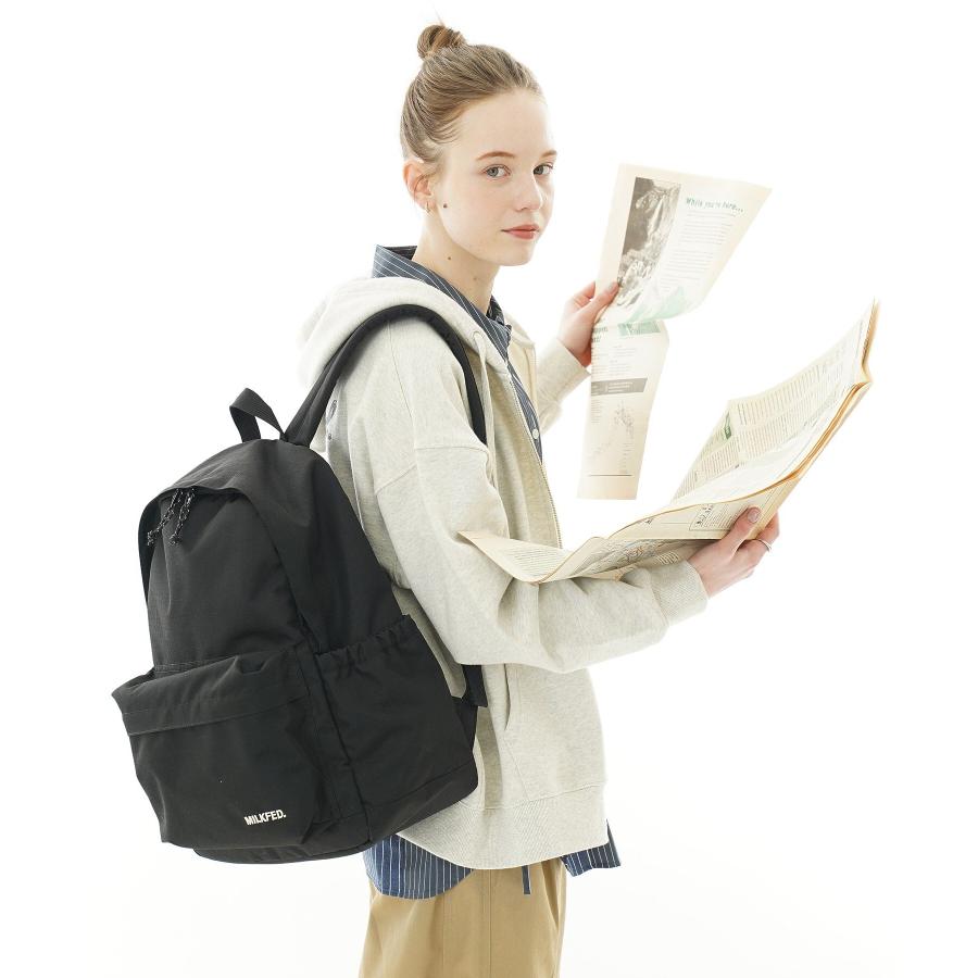 ミルクフェド MILKFED. デイリー デイパック [103251053008] 23L DAILY DAYPACK レディース 鞄 リュック バックパック 通勤通学 BLACK 正規取扱店 MILKFED.（ミルクフェド） 新作 リュック バックパック MILKFED DAILY