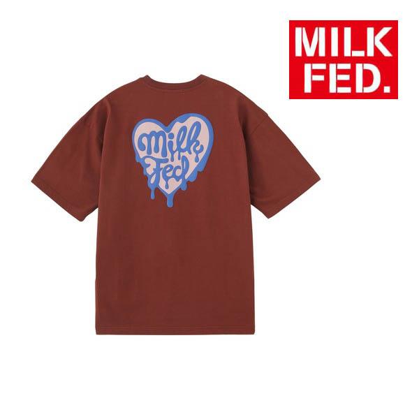 MILKFED.　ミルクフェド　Tシャツ　ハート MILKFED.（ミルクフェド） tシャツ Tシャツ レディース MILKFED MELTY