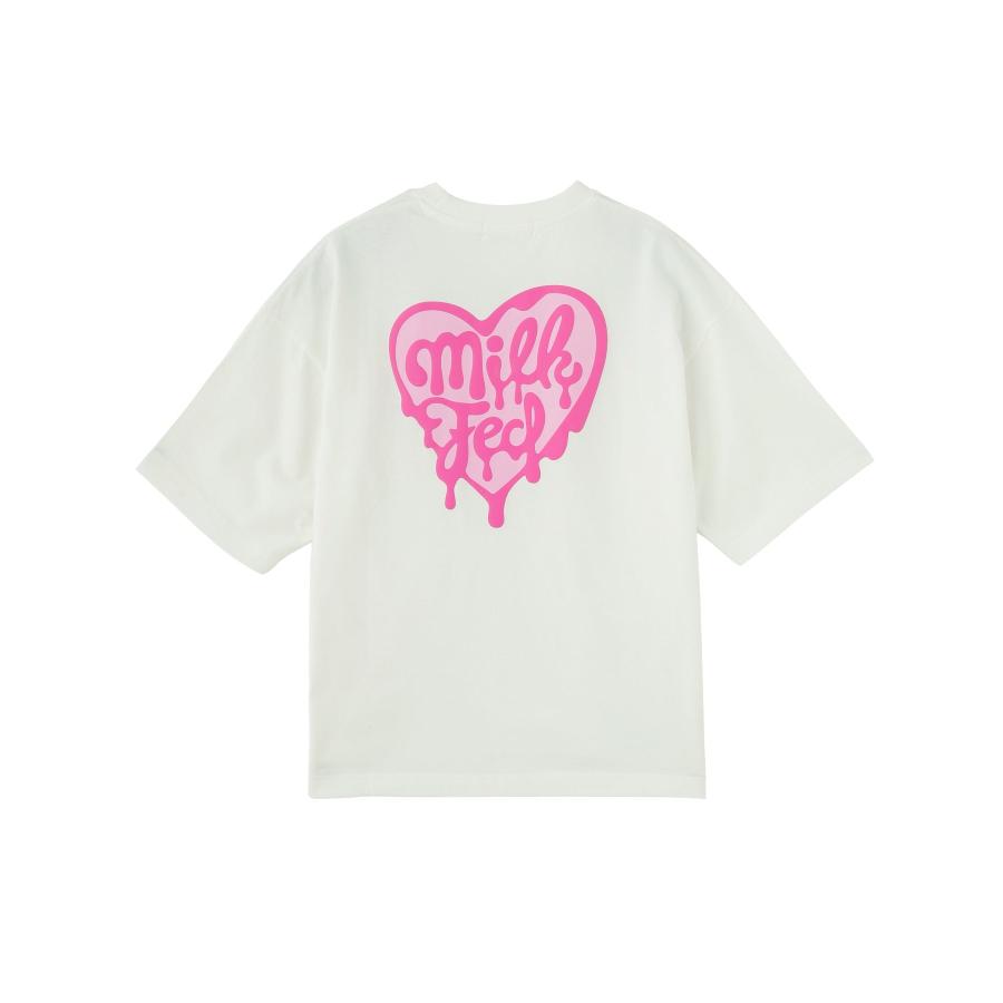MILKFED.　ミルクフェド　Tシャツ　ハート MILKFED.（ミルクフェド） tシャツ Tシャツ レディース MILKFED MELTY