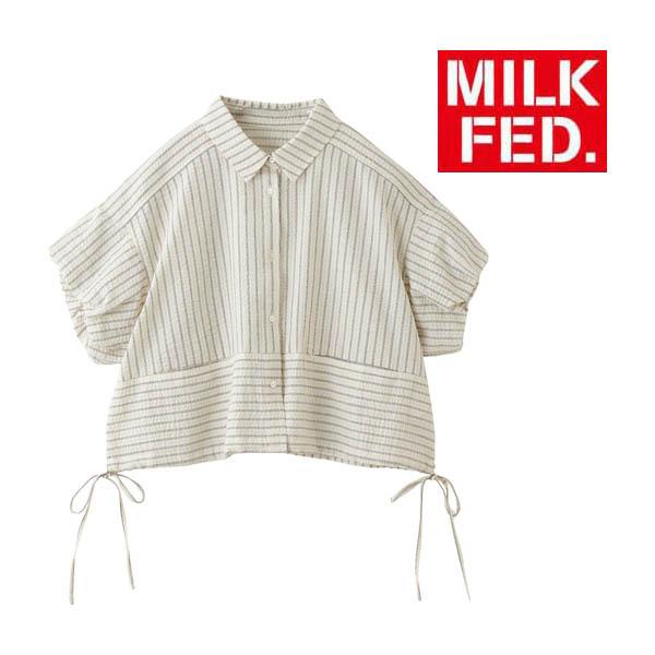 MILKFED.（ミルクフェド） シャツ ブラウス MILKFED STRIPED PUFF 