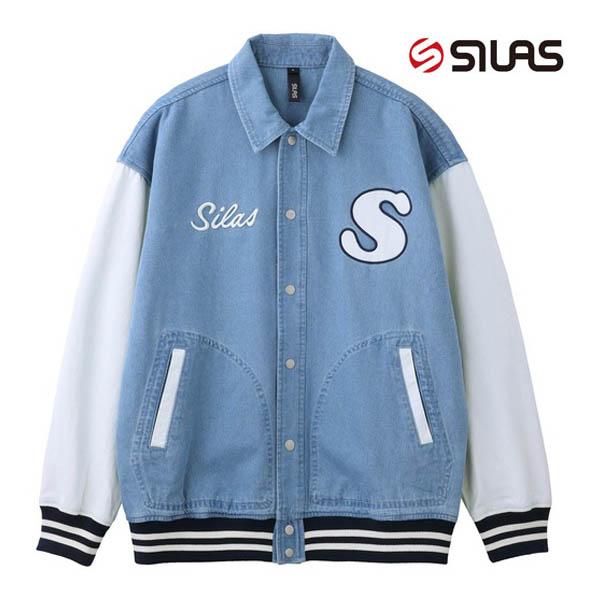 SILAS ジャケット スタジャン サイラス DENIM VARSITY JACKET  