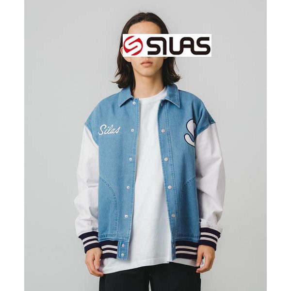 SILAS（サイラス） ジャケット スタジャン SILAS DENIM VARSITY JACKET