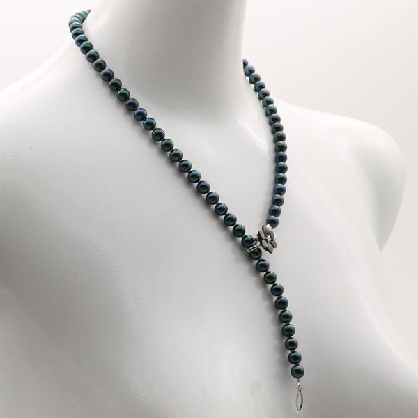 真珠 パール ネックレス あこや真珠 パールロングネックレス 7mm-7.5mm  