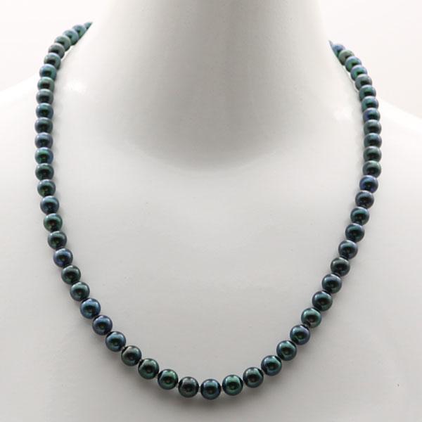 真珠 パール ネックレス あこや真珠 パールロングネックレス 7mm-7.5mm  