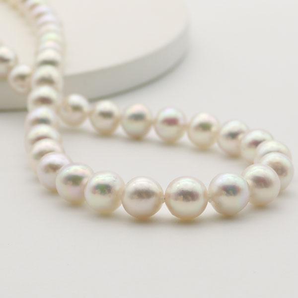 真珠 パール ネックレス あこや真珠 パールネックレス 9mm-9.5mm