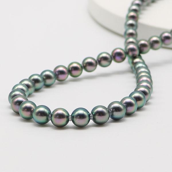 kk1216【テリ抜群✨特大✨高級仕様】 あこや黒真珠 ネックレス 7.5 kk1216様専用【テリ抜群✨特大✨高級仕様】 あこや黒真珠