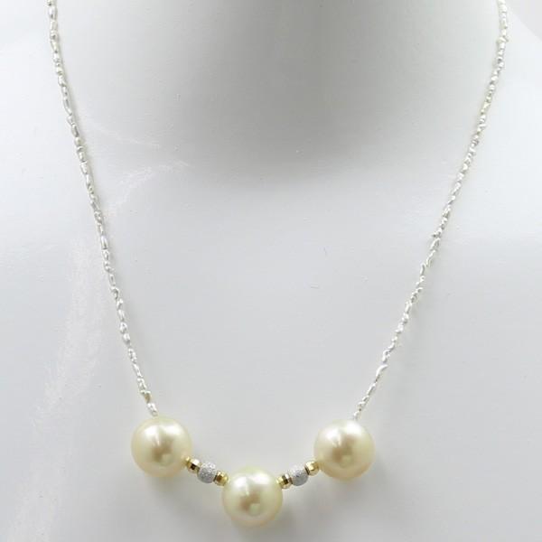 8.5～12.1 ミリ 南洋白蝶真珠 ネックレス