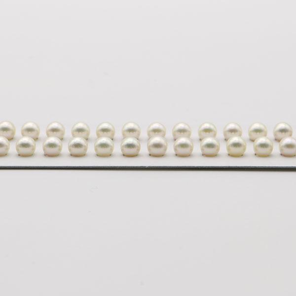 真珠 パール ネックレス あこや真珠 パールネックレス 7mm-7.5mm イヤリングかピアス セット ホワイトピンクカラー シルバー  冠婚葬祭 フォーマル 11665の画像