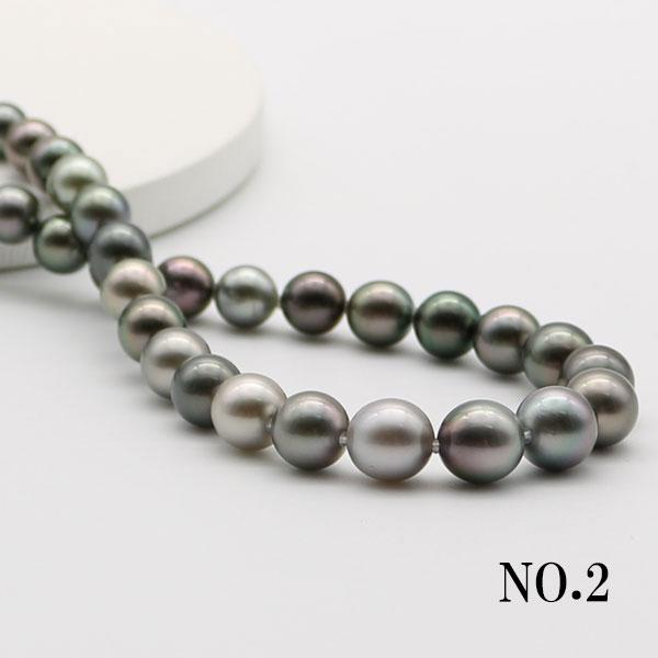 真珠 パール ネックレス 黒蝶真珠 パールネックレス 8mm-11mm ブラック