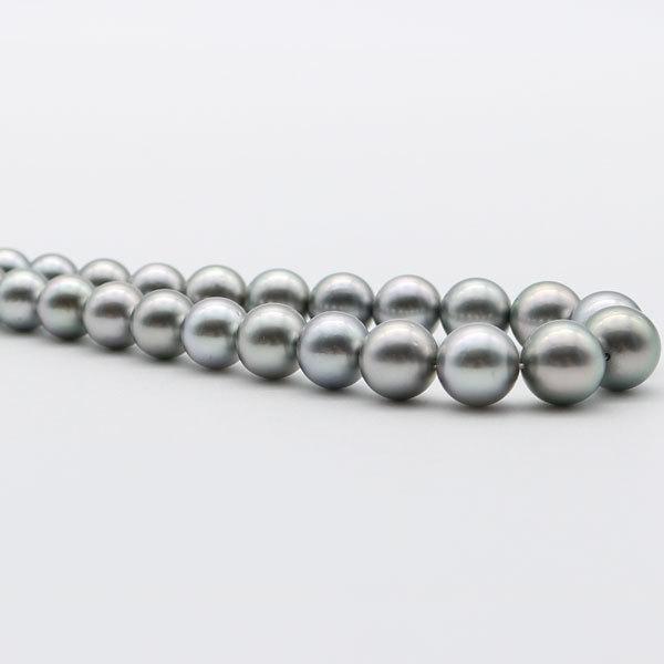 真珠 パール ネックレス 黒蝶真珠 パールネックレス 8mm-10mm 黒真珠