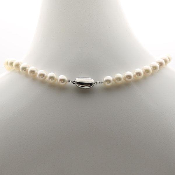 真珠 ネックレス あこや真珠 パール ネックレス 8.5mm-9mm ホワイトカラー シルバー アコヤ本真珠 パールネックレス 冠婚葬祭 12701の画像