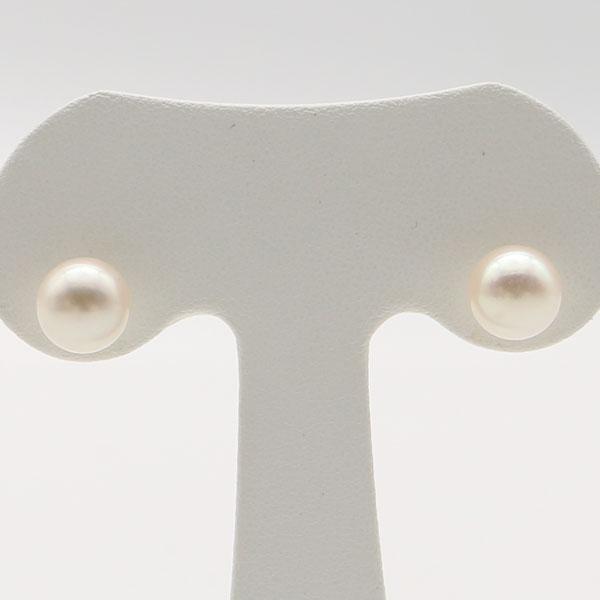 真珠 パール ピアス あこや真珠 大珠 8.5m-9mm ホワイトカラー 12881