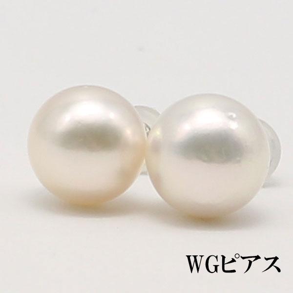 真珠 ピアス イヤリング あこや真珠 パール ペアー ルース 9.5mm-10mm