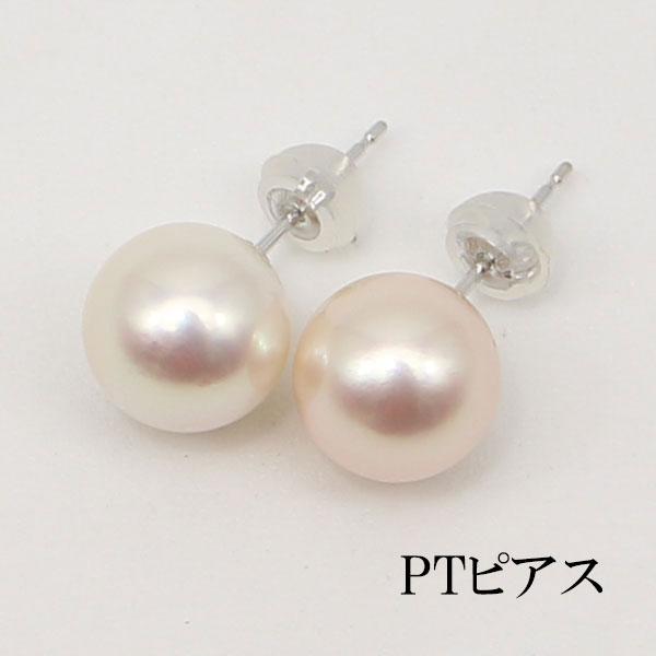 真珠 ピアス イヤリング あこや真珠 パール ペアー ルース 9.5mm-10mm