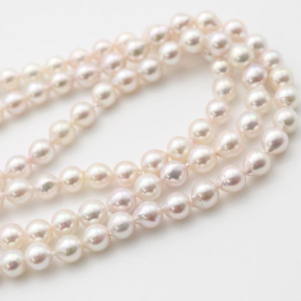 真珠 パール ロング ネックレス あこや真珠 ロング パールネックレス アコヤ本真珠 7 5mm 8mm 1cm ホワイトピンクカラー カジュアル バロックパール 真珠パール専門店 アリエルパール 通販 Yahoo ショッピング