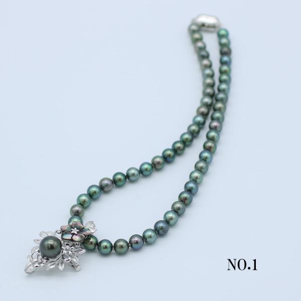 真珠 パール ブローチ 黒蝶真珠 11mm-12mm 黒真珠 ブラックパール