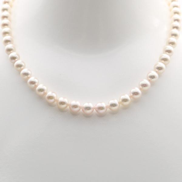 ピンクの真珠のネックレスは9.0-10 mmの丸い大きな真珠です。6