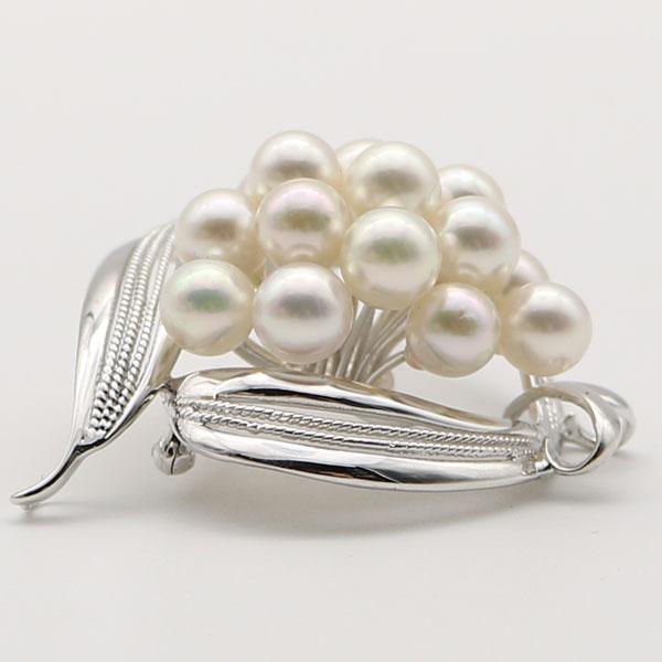 真珠 パール ブローチ あこや真珠 パールブローチ 7mm-7.5mm 16pcs