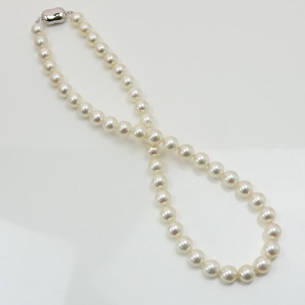 真珠 パール  ネックレス あこや真珠 8.5mm-9mm ホワイトカラー ネックレス 13466｜arielpearl｜02