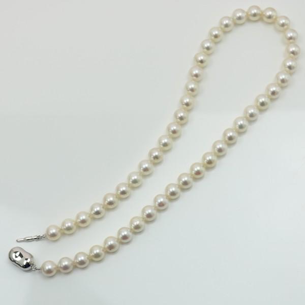 真珠 パール  ネックレス あこや真珠 8.5mm-9mm ホワイトカラー ネックレス 13466｜arielpearl｜05