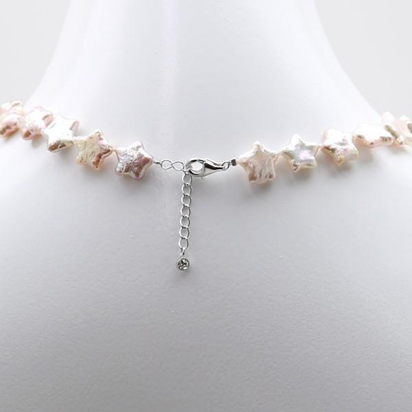 真珠 パール ネックレス 淡水真珠 パールネックレス 11mm-12mm 星型