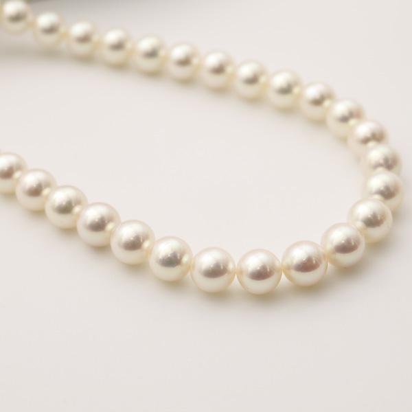 真珠 パール ネックレス あこや真珠 9mm-9.5mm ホワイトカラー