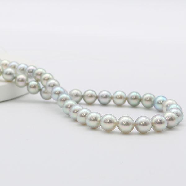 真珠 パール ネックレス あこや真珠 パール ネックレス 8mm 8 5mm 真多麻 鑑別書 真珠科学研究所 ナチュラル ブルーグレーパール 冠婚葬祭 葬儀 葬式 130 130 真珠パール専門店 アリエルパール 通販 Yahoo ショッピング