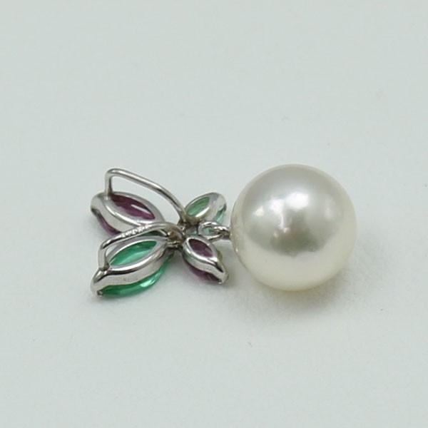 真珠 パール ペンダント あこや真珠 アコヤ真珠 8.25mm-8.5mm ホワイト