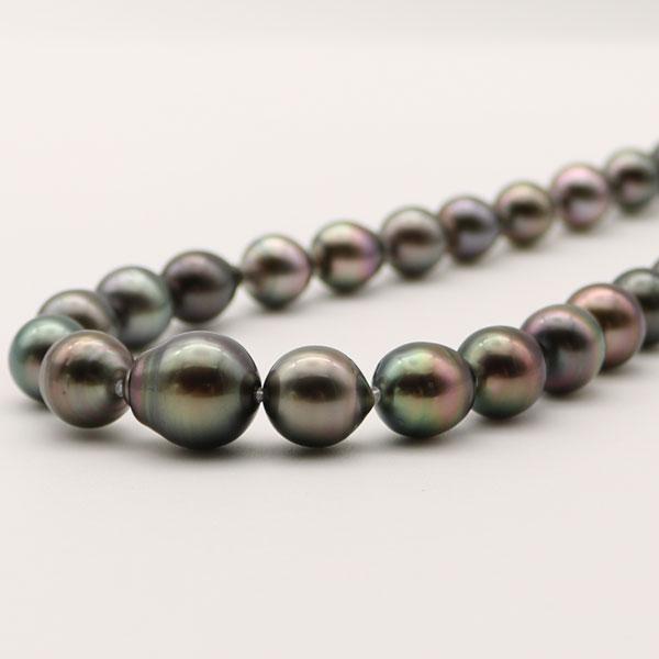 黒真珠ネックレス　約6.8mm 約62cm 14k刻印 楽天市場】淡水ブラックパール ネックレス 8-9mm 40cm 黒真珠