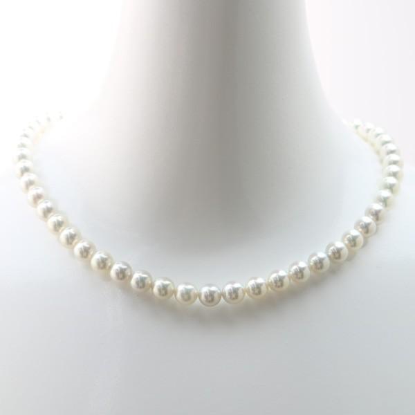 真珠 パール ネックレス あこや真珠 8mm-8.5mm 真多麻鑑別書付