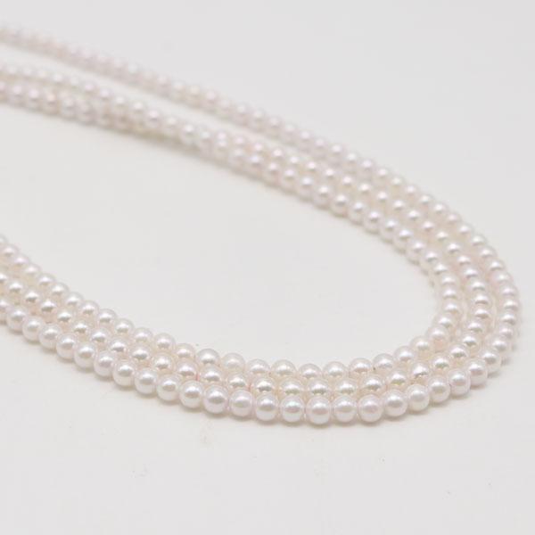 真珠 パール ネックレス あこや真珠 パールネックレス 3mm-3.5mm