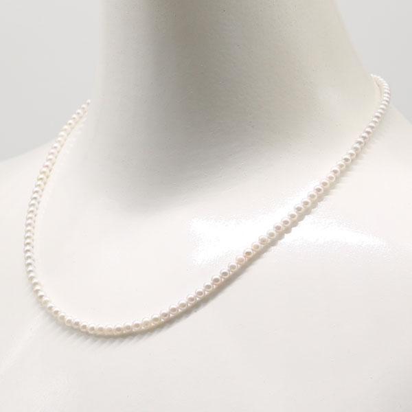 真珠 パール ネックレス あこや真珠 パールネックレス 3mm-3.5mm